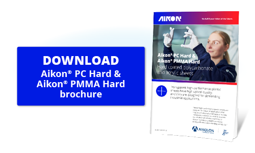 Download Aikon product brochure of hardcoated PC and PMMA sheets